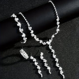 VALERINE | HIGH-END SPARKLE FLOWER JEWELRY SET