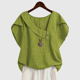 MARCELLINE | ASYMMETRICAL NECKLINE BLOUSE