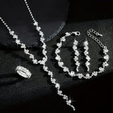 VALERINE | HIGH-END SPARKLE FLOWER JEWELRY SET